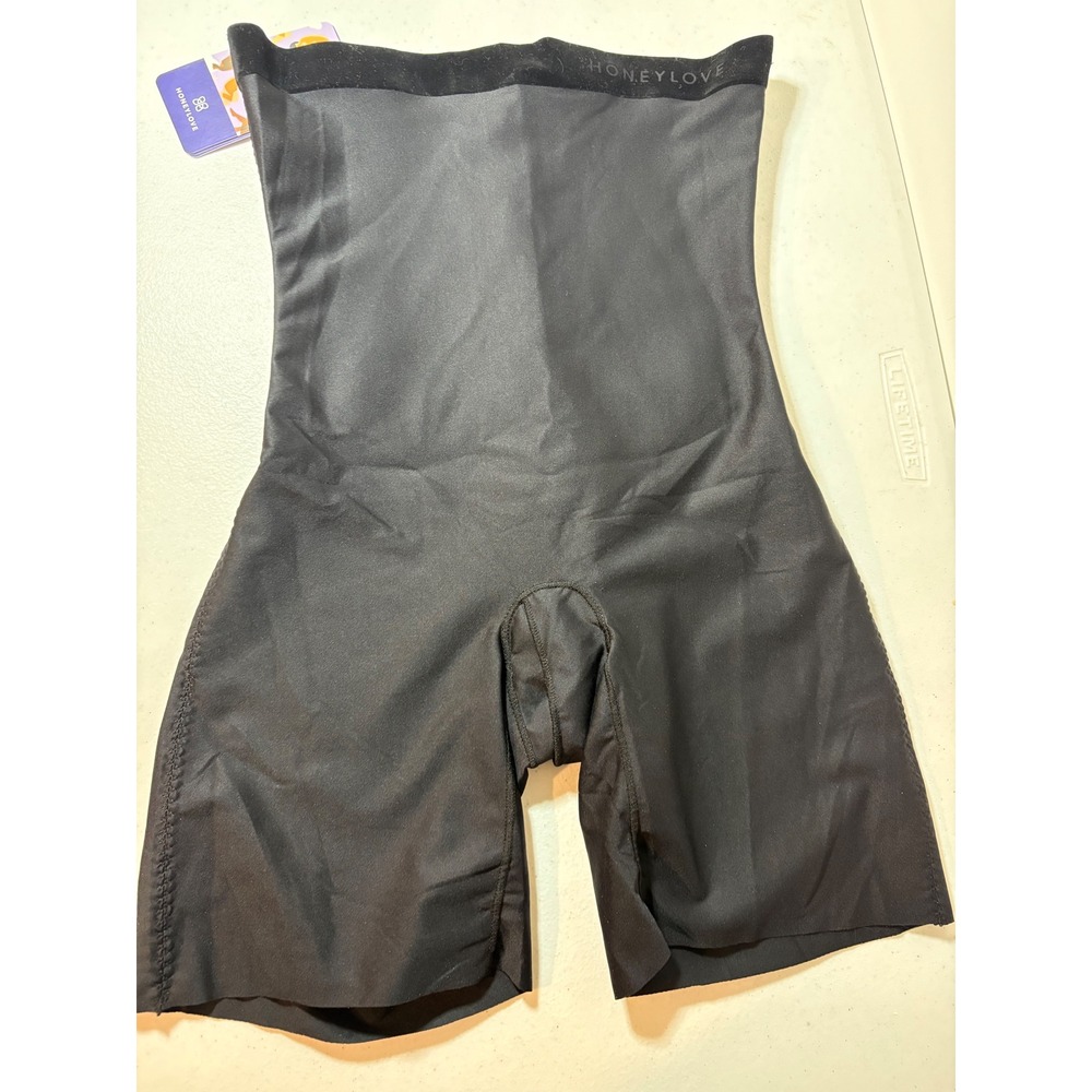 Honeylove SuperPower Short High Waisted Shapewear Black Medium M NWT 535